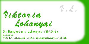 viktoria lohonyai business card